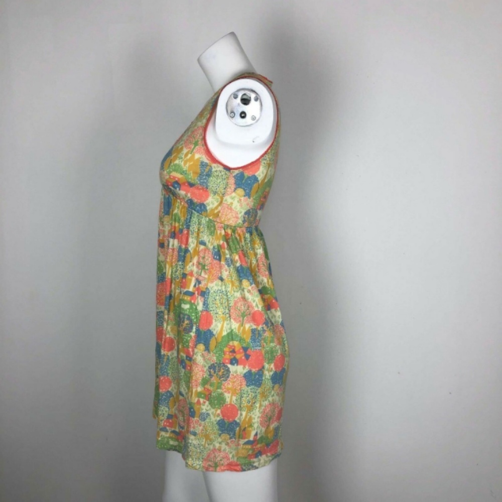 Lilka Tree House Floral Colorful Print Shift Dress - Picture 3 of 5